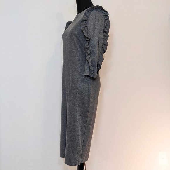 Zara Trafuluc Bodycon Ruffled Sleeve Midi Dress - Picture 3 of 6